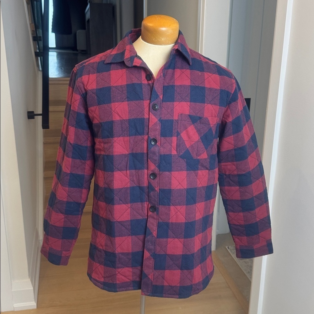 Rue Saint-Patrick Buffalo Plaid Quilted Jacket – Size M